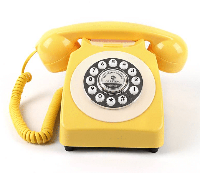 Bruiloft Telefoon - Geel