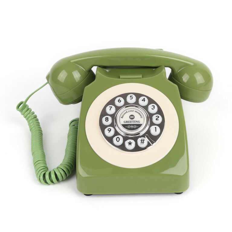 Bruiloft Telefoon - Vintage groen